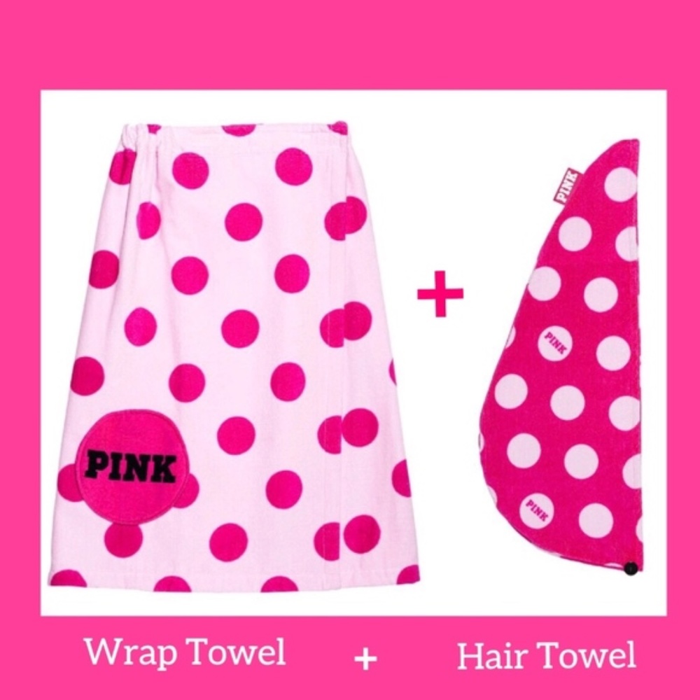 PINK Victoria's Secret Towel & Hair Wrap Set - Picture 4 of 4